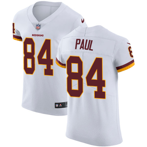 Nike Redskins #84 Niles Paul White Men's Stitched NFL Vapor Untouchable Elite Jersey